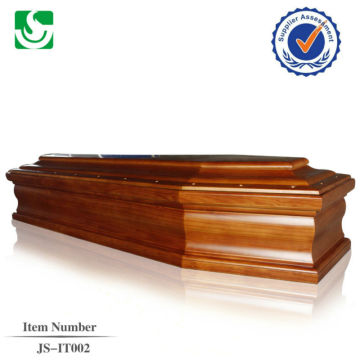 ataúd sólido estilo europeo madera de buena calidad hecho en China